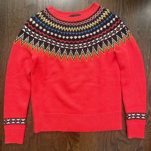 J.Crew fair isle sweater. Size XS